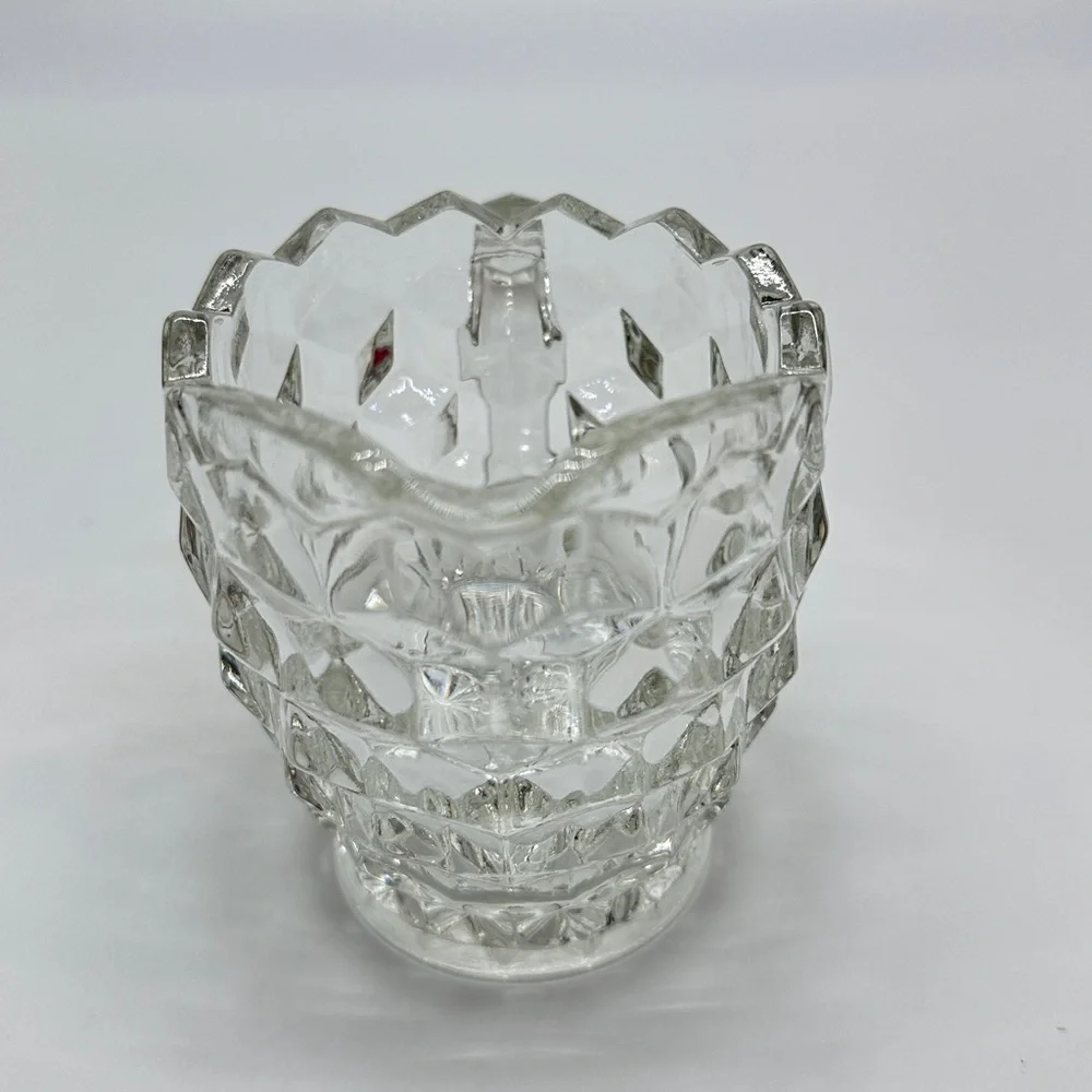 Vintage glass creamer American